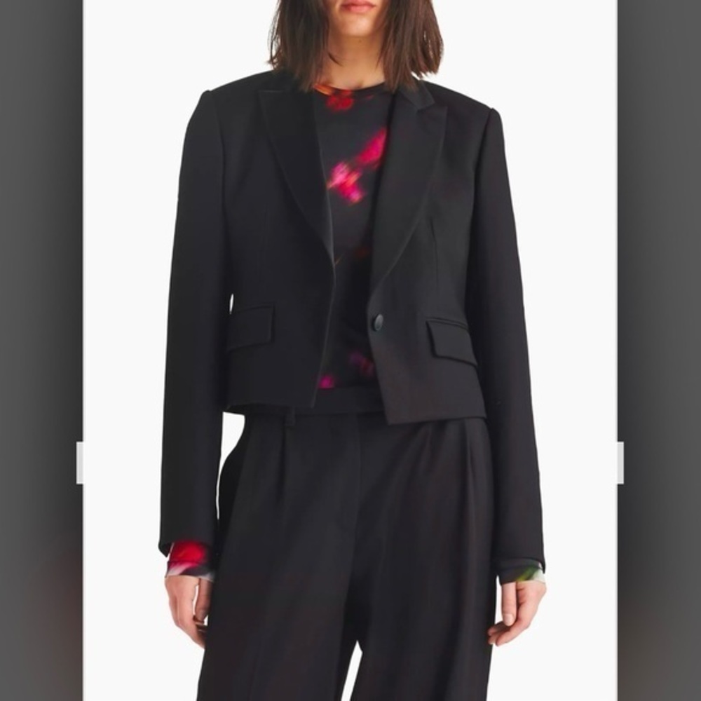rag & bone Valerie Italian Wool Blazer in Black Size 2 - Picture 1 of 9